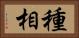 種相 Horizontal Portrait