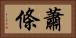 蕭條 Horizontal Portrait