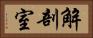 解剖室 Horizontal Portrait