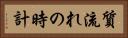 質流れの時計 Horizontal Portrait