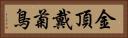 金頂戴菊鳥 Horizontal Portrait
