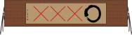 〇×テスト Horizontal Wall Scroll
