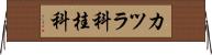 カツラ科 Horizontal Wall Scroll