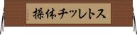 ストレッチ体操 Horizontal Wall Scroll