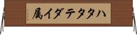 ハタタテダイ属 Horizontal Wall Scroll