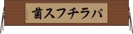 パラチフス菌 Horizontal Wall Scroll