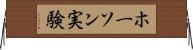 ホーソン実験 Horizontal Wall Scroll