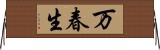 万春生 Horizontal Wall Scroll