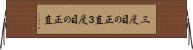 三度目の正直 Horizontal Wall Scroll