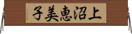 上沼恵美子 Horizontal Wall Scroll