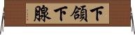 下頜下腺 Horizontal Wall Scroll