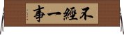 Wisdom comes from Experience Horizontal Wall Scroll