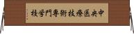 中央医療技術専門学校 Horizontal Wall Scroll