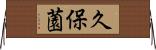 久保薗 Horizontal Wall Scroll