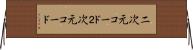 二次元コード Horizontal Wall Scroll