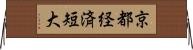 京都経済短大 Horizontal Wall Scroll