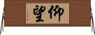 仰望 Horizontal Wall Scroll