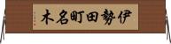 伊勢田町名木 Horizontal Wall Scroll