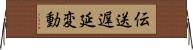 伝送遅延変動 Horizontal Wall Scroll