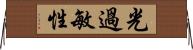 光過敏性 Horizontal Wall Scroll