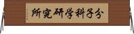 分子科学研究所 Horizontal Wall Scroll