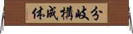 分岐構成体 Horizontal Wall Scroll