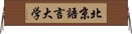 北京語言大学 Horizontal Wall Scroll