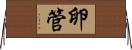 卵管 Horizontal Wall Scroll