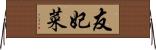友妃菜 Horizontal Wall Scroll