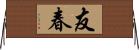 友春 Horizontal Wall Scroll