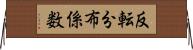 反転分布係数 Horizontal Wall Scroll