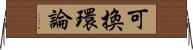 可換環論 Horizontal Wall Scroll