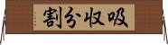吸収分割 Horizontal Wall Scroll