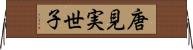 唐見実世子 Horizontal Wall Scroll