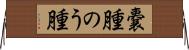 嚢腫 Horizontal Wall Scroll