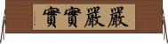 嚴嚴實實 Horizontal Wall Scroll