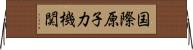 国際原子力機関 Horizontal Wall Scroll
