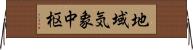地域気象中枢 Horizontal Wall Scroll