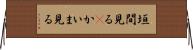 垣間見る(P) Horizontal Wall Scroll