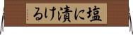 塩に漬ける Horizontal Wall Scroll