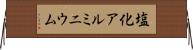 塩化アルミニウム Horizontal Wall Scroll