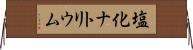塩化ナトリウム Horizontal Wall Scroll
