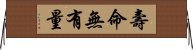 壽命無有量 Horizontal Wall Scroll