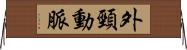 外頸動脈 Horizontal Wall Scroll