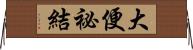 大便祕結 Horizontal Wall Scroll