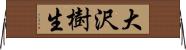 大沢樹生 Horizontal Wall Scroll