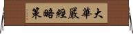 大華嚴經略策 Horizontal Wall Scroll