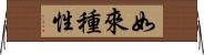 如來種性 Horizontal Wall Scroll