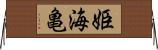 姫海亀 Horizontal Wall Scroll