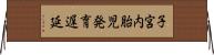 子宮内胎児発育遅延 Horizontal Wall Scroll